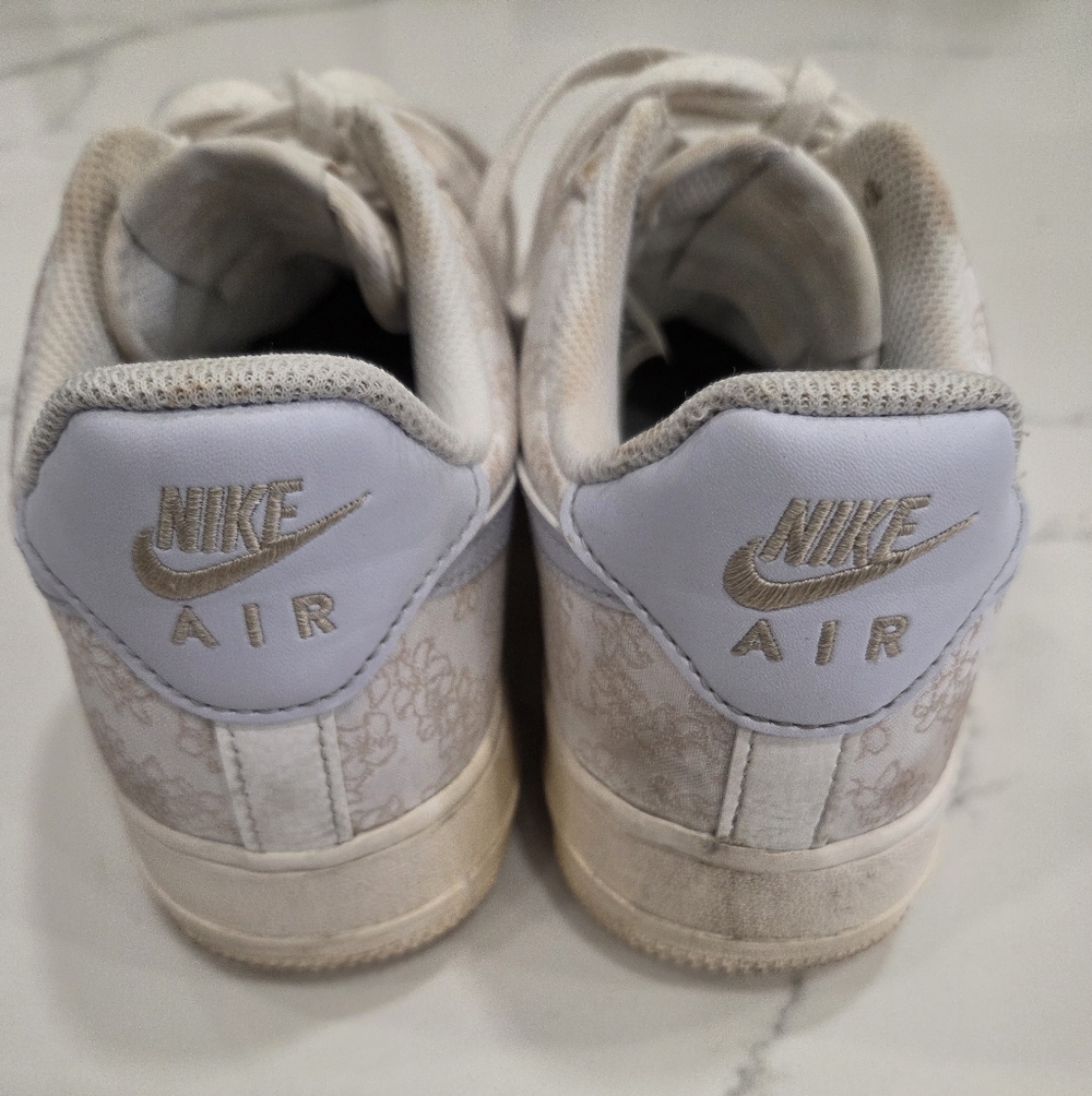 Womens Nike Air Force 1 '07 Jaquard Floral Embroidery Sz 8